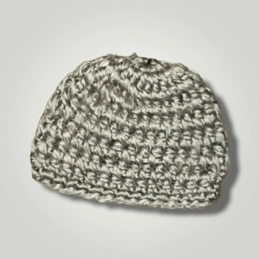 Handmade kids crochet thick yarn beanie winter hat - Picture 2 of 5